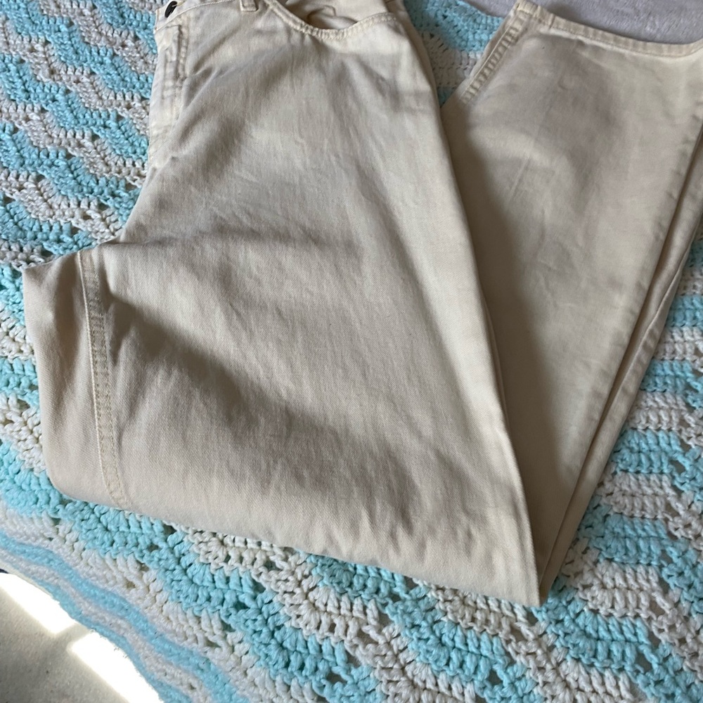 Vintage Jones New York pale yellow jeans high rise size 14